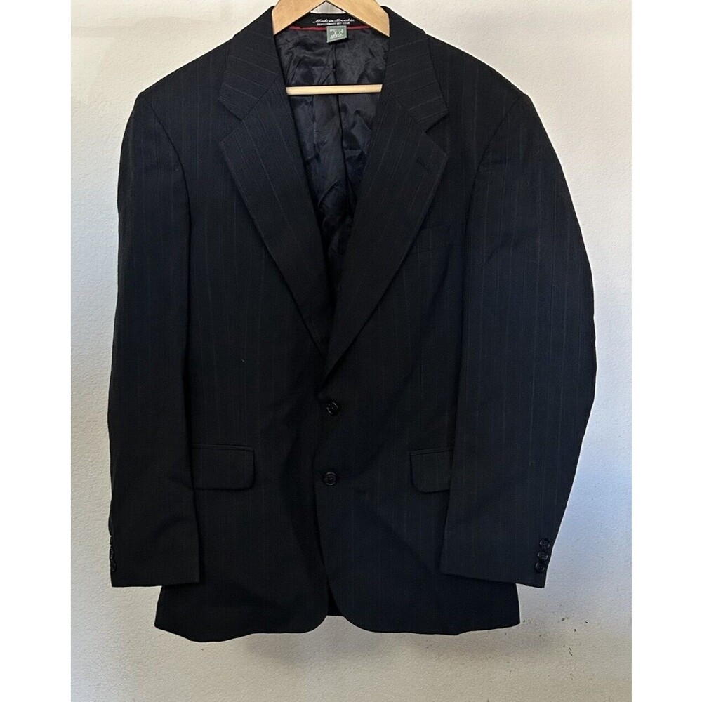 Kilburne and Finch Fine Clothiers Mens Gray Pinstriped 39R Blazer Suit Jacket